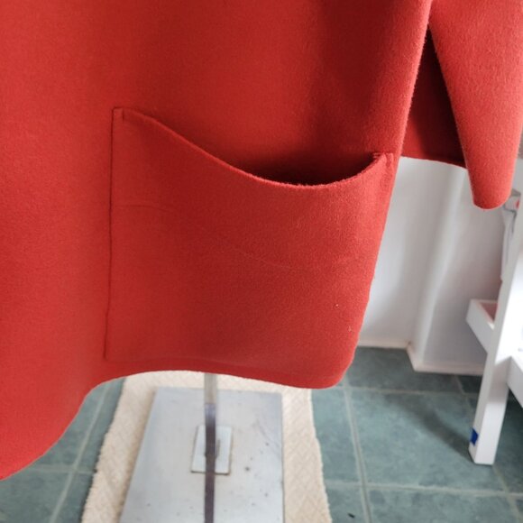Alexander Bartlett Burnt Orange 100% Wool Jacket Coat w/Patch Pockets (Size: 2X) - Picture 6 of 16